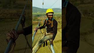 TowerWork#industrialelectrician #buildingfoundation #electricalguru #electricalindia #song #hardwork