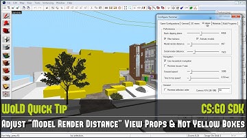 Quick Tip #02 CS:GO Source: Adjust “Model Render Distance” to View Props & Not Yellow Boxes