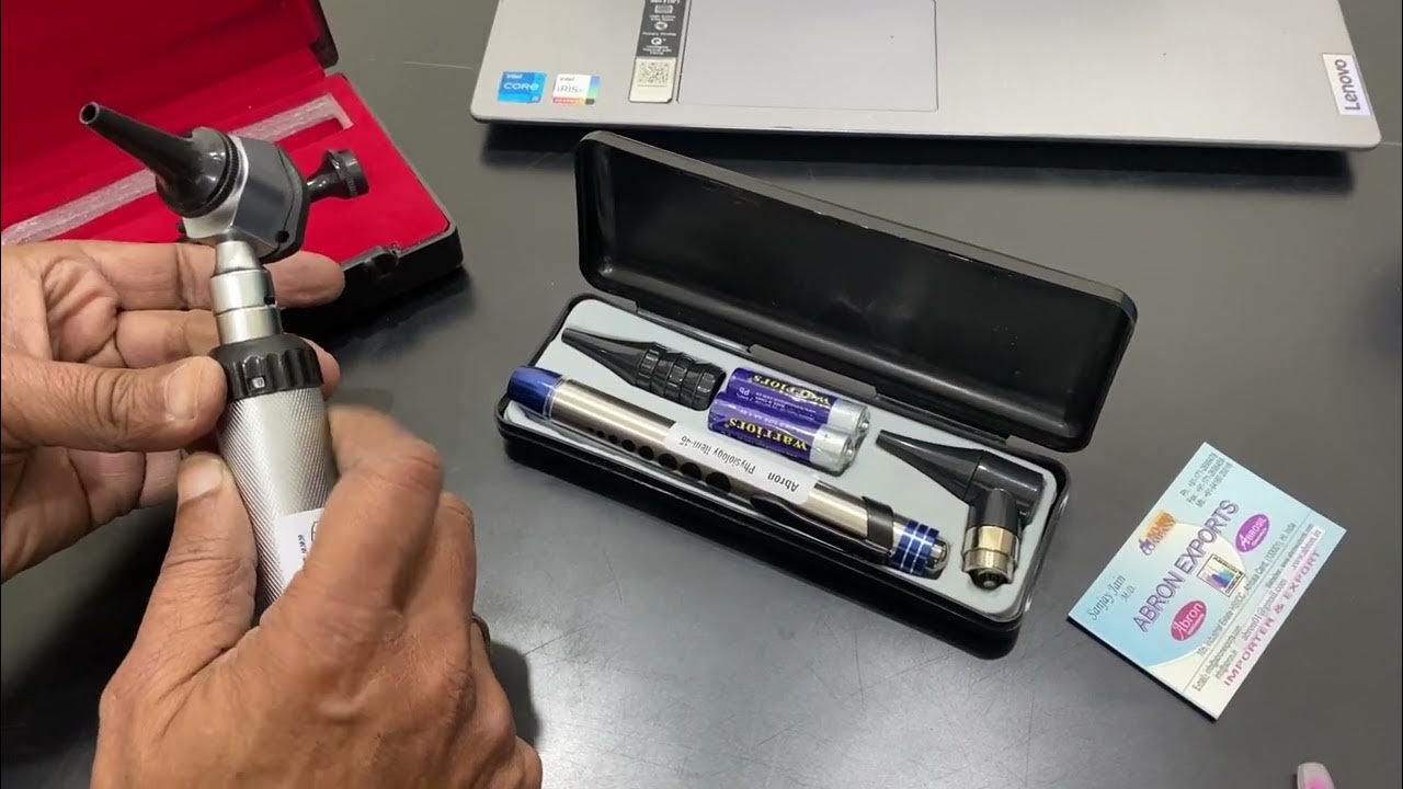 How to use H Abron ENT Otoscope ENT Ear checking Instrument parts