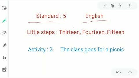 std 5 little steps 13,14,15 act. 2