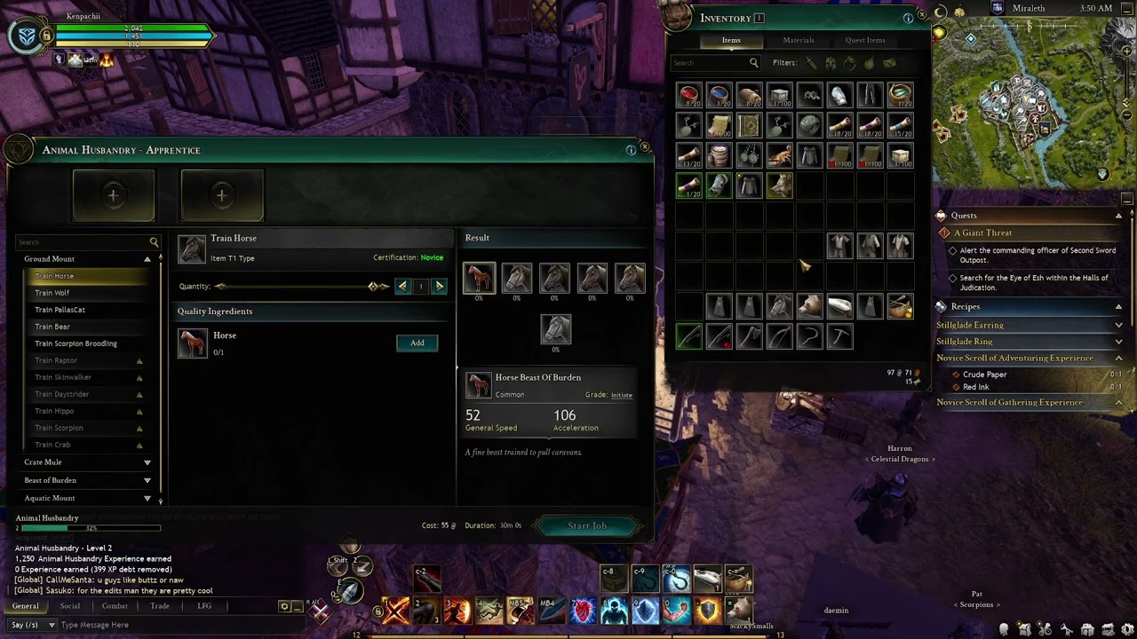 Gold Wolf Mount Ashes of Creations Pt. 2