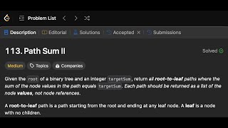Path Sum II | Simple solution | LeetCode 113 | Golang