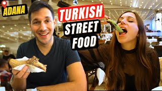 10 Delicious Extreme Turkish Street Foods From Adana, Turkey! Delicious Kebabs, Bici Bici And More!
