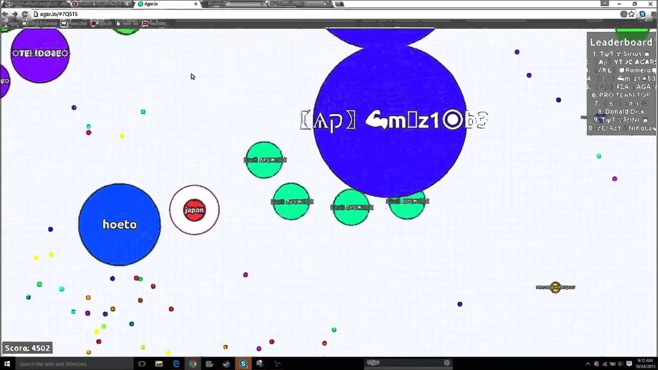 Agar io clan war! Ap vs  Tyt