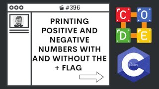 Printing Positive and Negative Numbers with and Without (+) Flag | Ep. 396 | C Programming Language