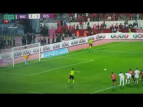 الحارس مطيع يتصدى لضربة جزاء وينقد فريق الوداد البيضاوي