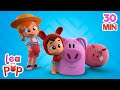 This Little Piggy | Once I Caught a Fish Alive + Nursery Rhymes & Kids Songs Lea and Pop