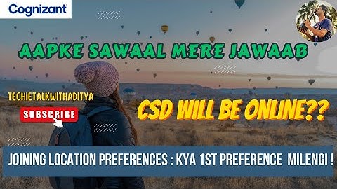 Will CSD be online for the 2023 batch ? Cognizant Onboarding update #cognizantmailupdate