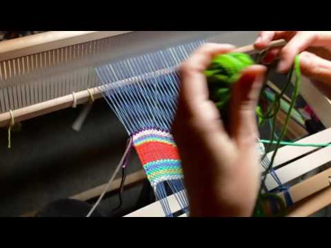 Tapestry style weaving on a rigid heddle loom, part 1
