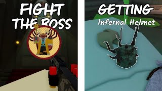 How To Get a Usurpation badge and Infernal Helmet in 99 nights in the Forest VOLCANO UPDATE 2
