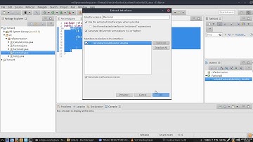 6/7 Refactorización en Eclipse   Extraer una interfaz. Eclipse refactoring: Extract interface