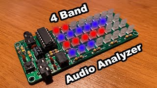 4 Band LED Audio Analyzer ASD-84 - ICStation