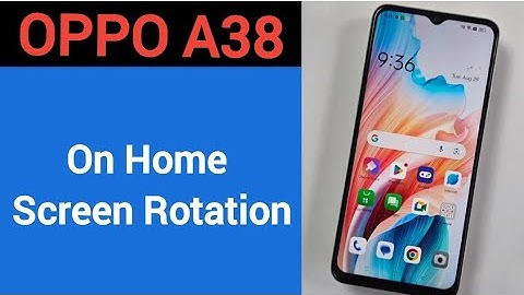 How to turn on home screen rotation, Oppo A38 me home screen auto rotation on off kaise Karen