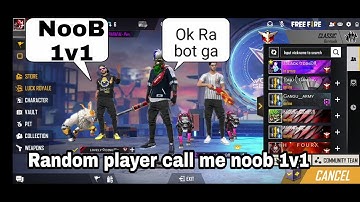 Random player call me noob/1v1/lol moments 😂/New Channel pls subscribe guys 🙏