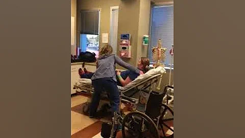 Assisted stand pivot transfer