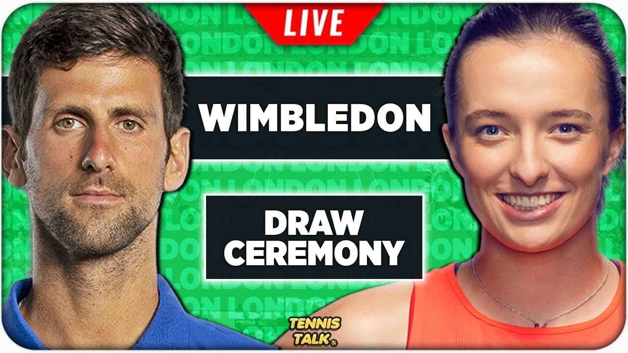 WIMBLEDON 2023 Draw Ceremony LIVE Tennis Reaction Stream