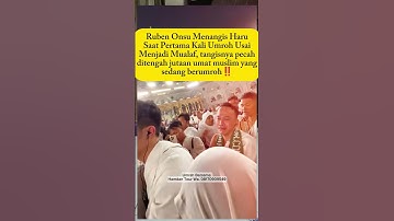 Merinding, moment ruben onsu nangis kejer pertama kali umroh usai menjadi mualaf
