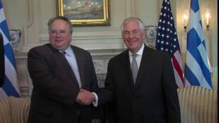 Secretary Tillerson Meets With Greek Foreign Minister Kotzias