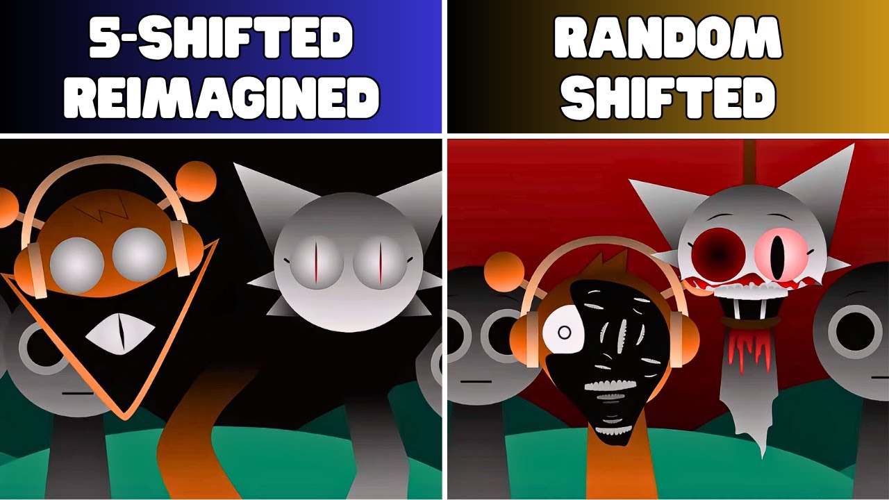Incredibox Sprunki 5-Shifted Reimagined – Original VS Random