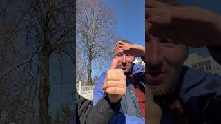 Poor man in Ukraine first time on camera childlike reaction. #homeless #happy #ukraine #camera #war