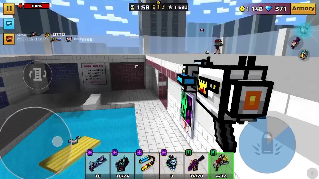 64 kill gameplay pools - YouTube