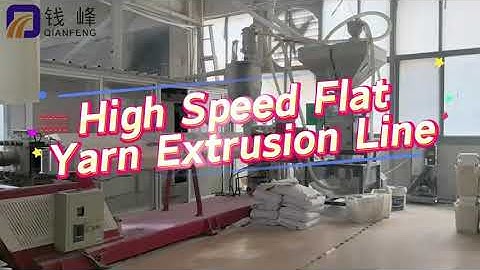 High-Speed PP/PE Flat Tape Extrusion Line – Real Production Showcase