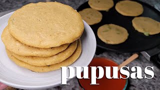 PUPUSAS | Cheese And Loroco Pupusas | Salsa For Pupusas | CURTIDO Recipe EASY