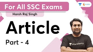 Article | Part-4 | SSC Exam | wifistudy | English | Harsh Raj Sir | wifistudy studios