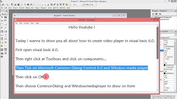 How to create video player in visual basic 6.0