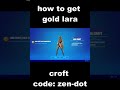 how to unlock gold lara croft #shorts