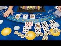 AMAZING $500,000 TRIPLE SPLIT &amp; DOUBLE DOWN BLACKJACK HANDS USING POSITIVE BETTING STRATEGY!