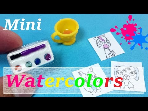 Miniature Watercolor Set DIY (actually works!) - Art Supplies -  YolandaMeow♡ 