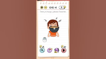 how to solve brain test level 45  🥶 #games