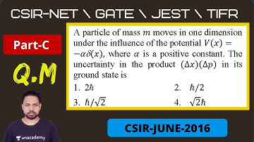 2016 June CSIR-NET | Part-C | Quantum Mechanics | Q.NO 59 | POTENTIAL G