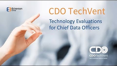 Data Catalogs CDO TechVent - Eckerson Group Special Virtual Event
