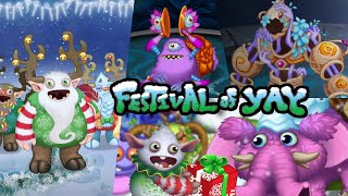 My Singing Monsters Festival of Yay 2023: Baby Yool, Baby Tuskski, Rare Scargo, Rare Monculus ...