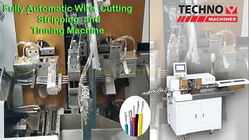 Wire Cutting Stripping Twisting and Tinning Machine | Techno Machines India | Cable Tinning Machine
