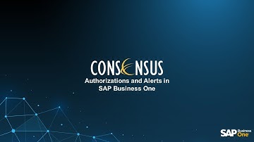 Authorizations and Alerts in SAP Business One
