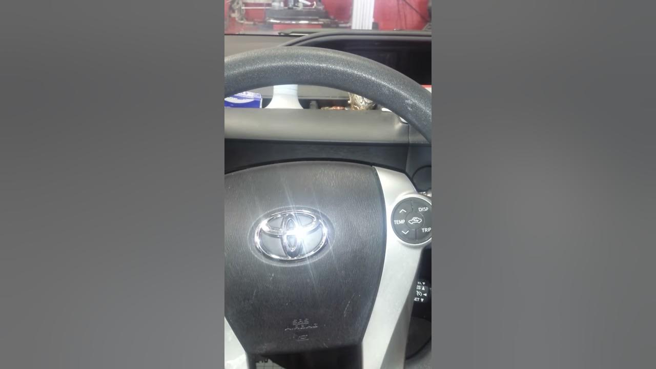 How to reset prius c maintenance light. - YouTube
