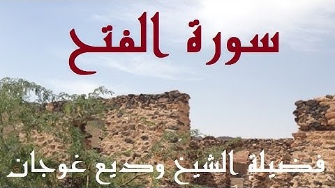 سورة الفتح بصوت وديع غوجان