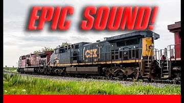 🚆 GE Locomotive Sound Compilation! ES44AC + AC4400 Throttle Ups, Engine Problems and Startups!. [OC]