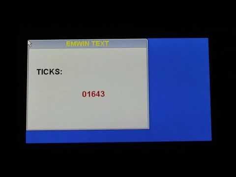013 TEXT DEMO emWin STemWin STM32 STM32F7