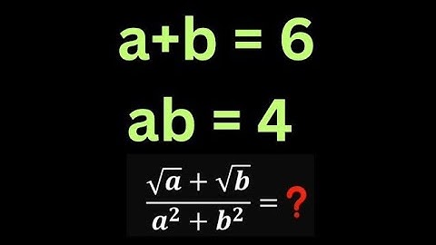 France - Math Olympiad Question | An Algebraic Expression | You should be able to solve this!