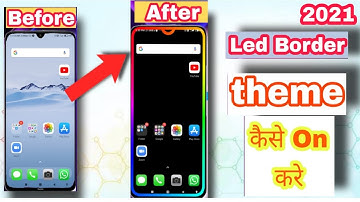 How To set border lights any Android mobile 2021 || border light kaise lagye #Shorts