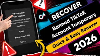 How to Recover Temporary Banned TikTok Account Step by Step (2026 Guide)