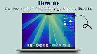 How to Remove Second Control Center Page From the Menu Bar on Mac