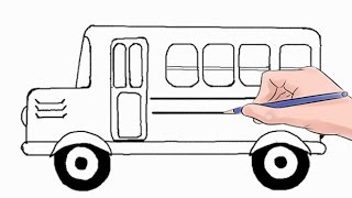 How to Draw a School Bus Easy Step by Step How to Draw a School Bus Easy Step by Step