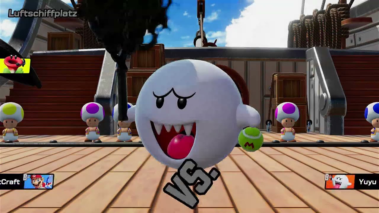 BeastCraftGaming Mario Tennis Fever Online Batlle rank batlle Super Mario vs Boo