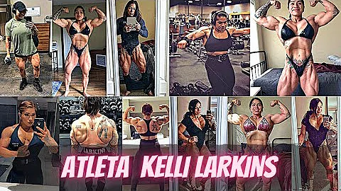 ATLETA KELLI LARKINS ENTUSIASTA DE MUSCULAO  E POW...