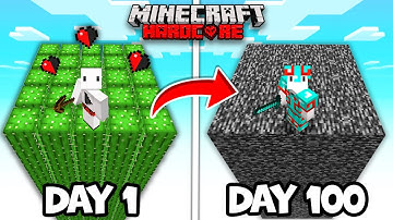 100 DAYS, BUT THE CHUNK CHANGES EVERY DAY in Minecraft Hardcore
